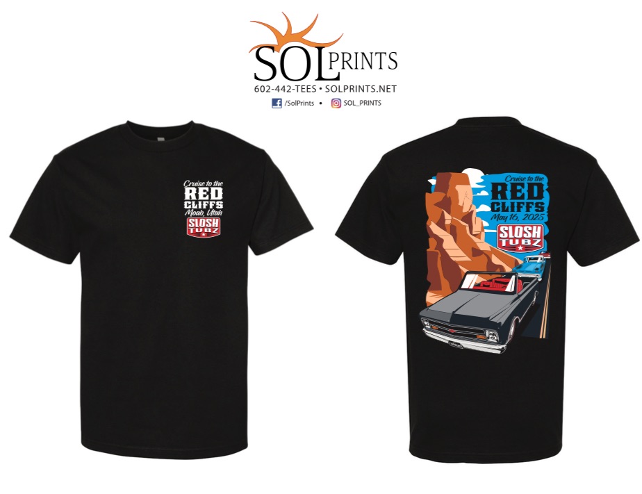 Official Slosh Tubz Cruise to the Red Cliffs Tee